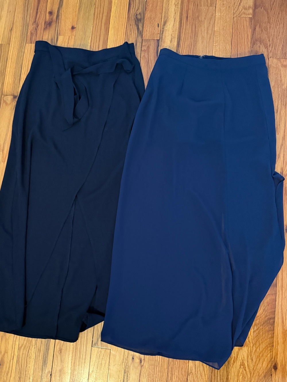 Women’s Navy Midi Skirt Duo - Classic Work & Casual Styles